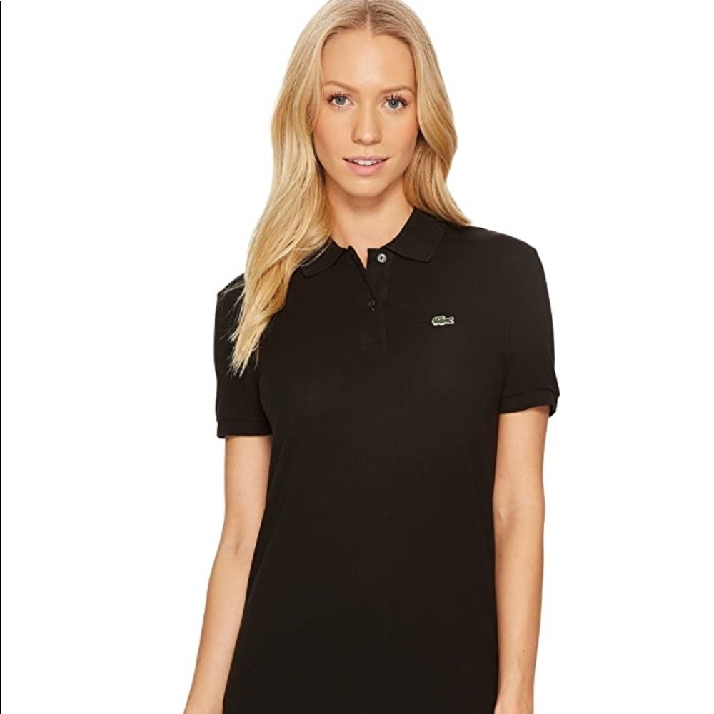 Lacoste black short sleeve button up